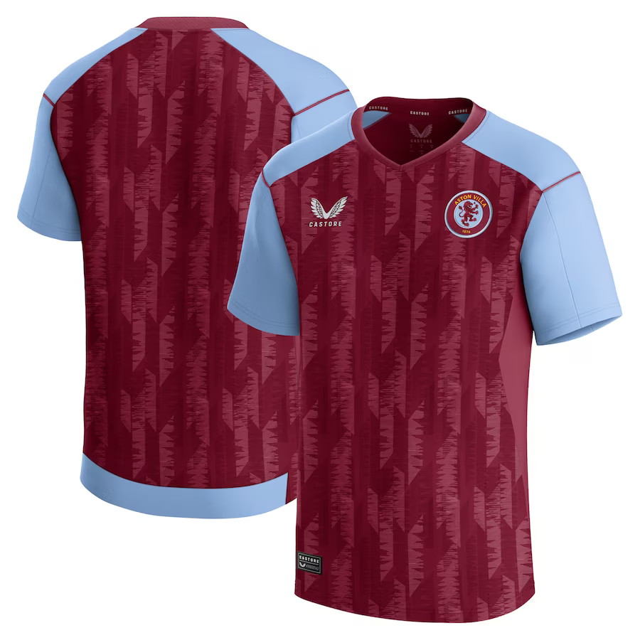 aston villa castore home shirt 2023-24 – kids with custom printing Collection | Official Aston Villa Jerseys