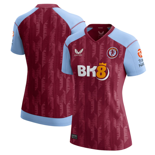 aston villa castore home shirt 2023-24 – womens with custom printing Collection | Official Aston Villa Jerseys