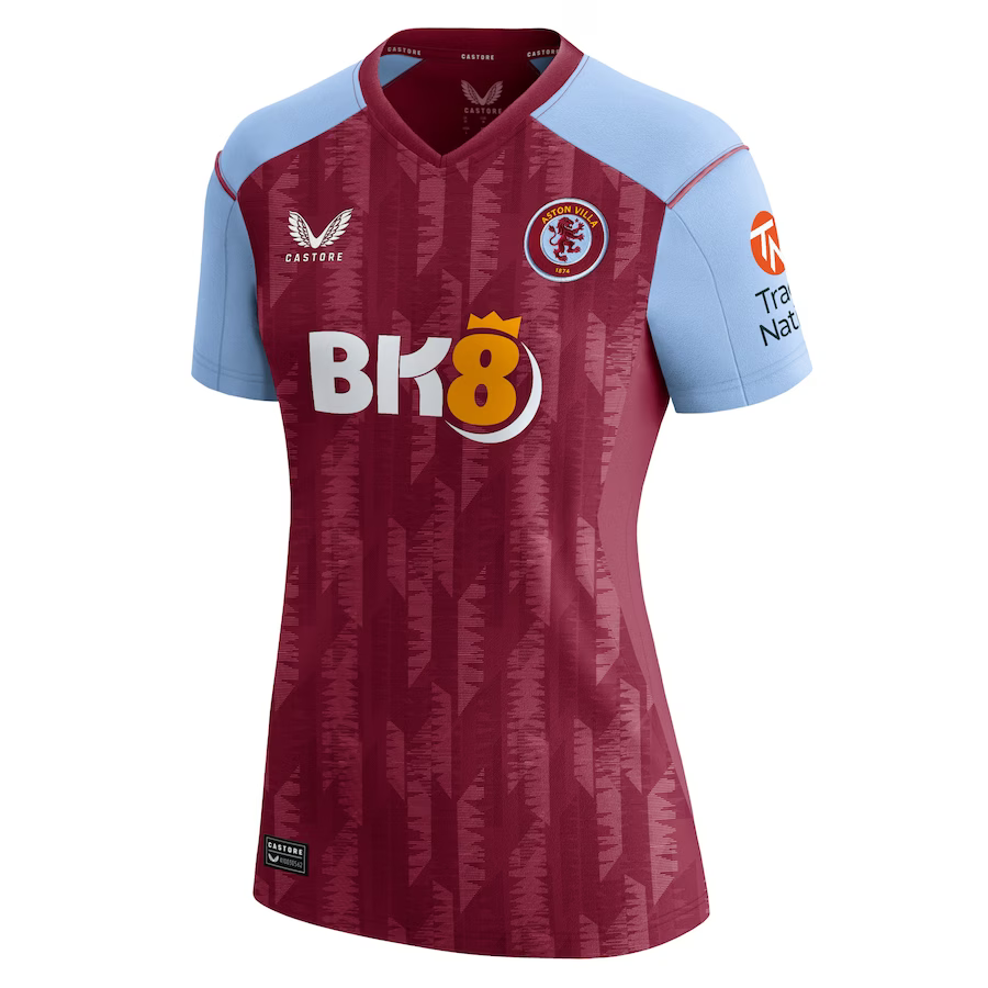 aston villa castore home shirt 2023-24 – womens with custom printing Collection | Official Aston Villa Jerseys