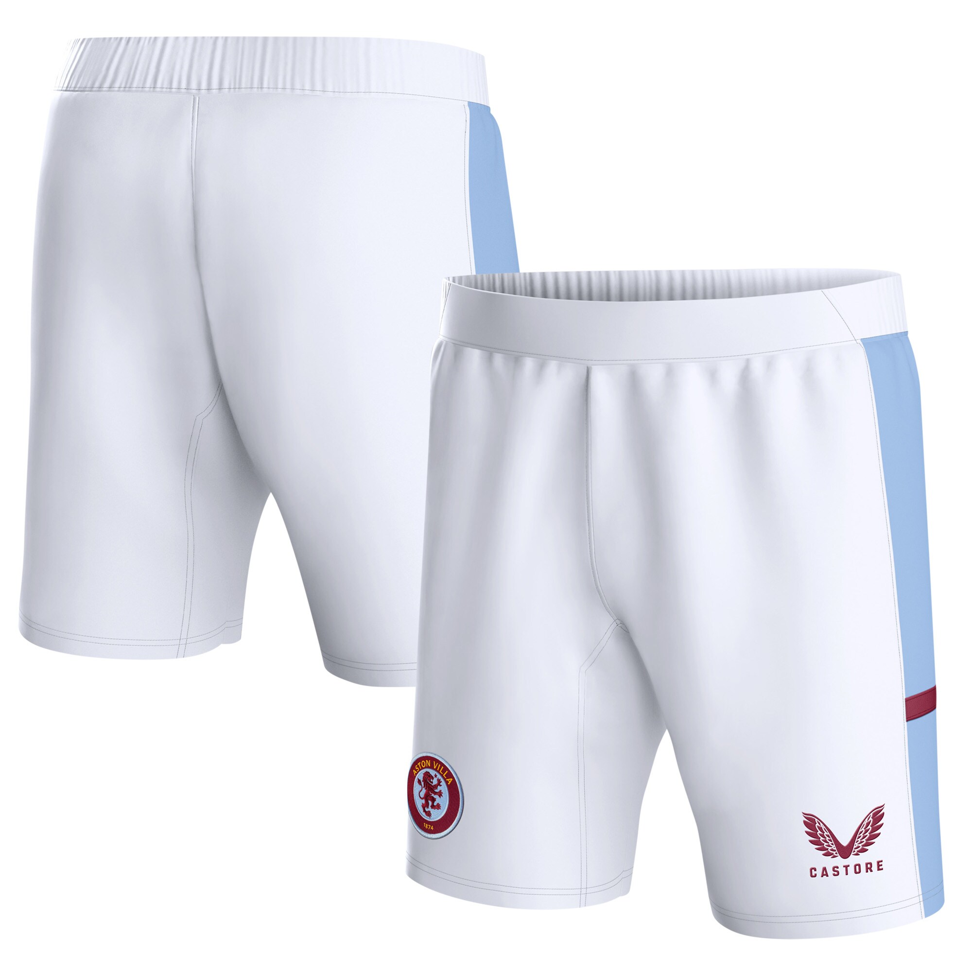 aston villa castore home shorts 2023-24 – kids with custom printing Collection | Official Aston Villa Jerseys