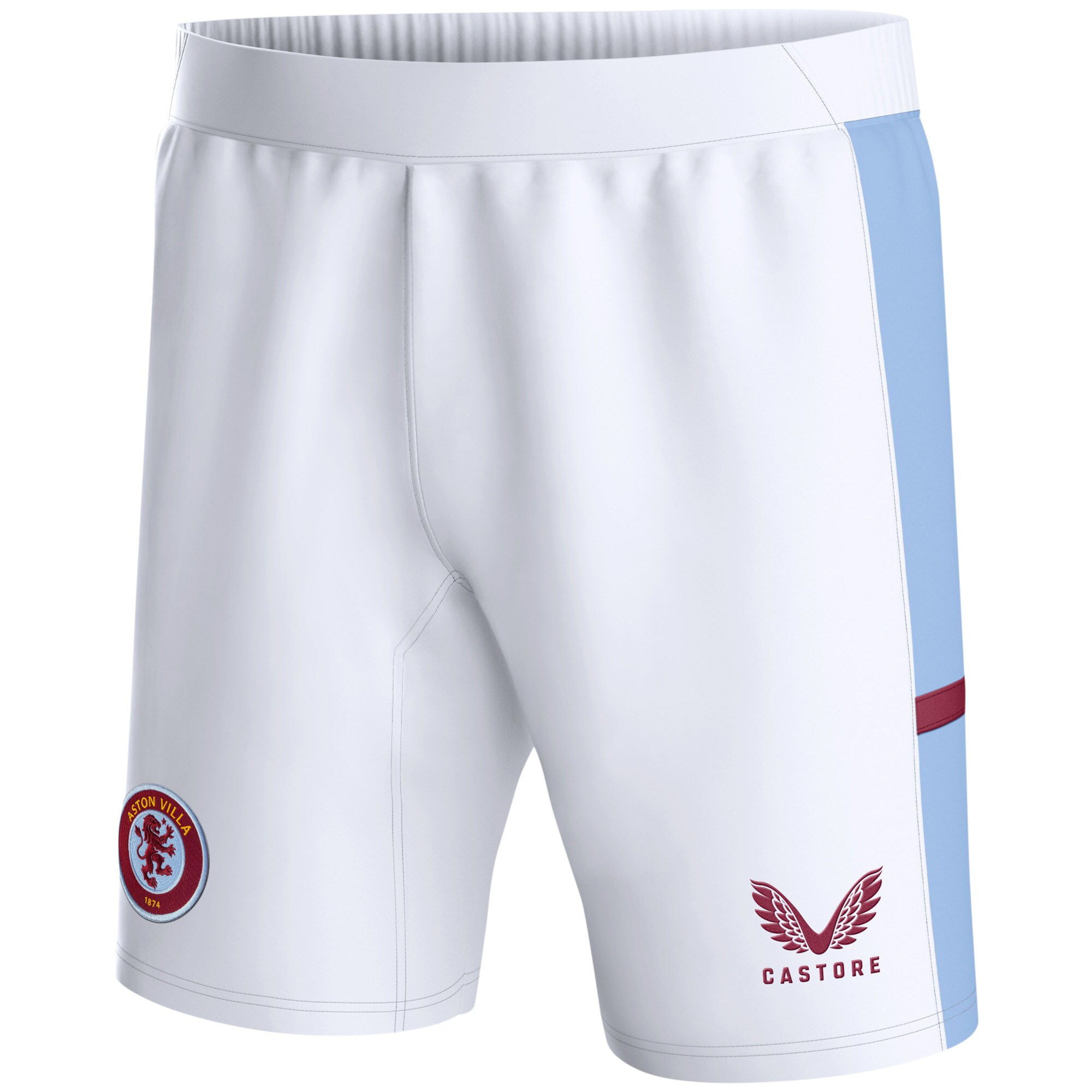 aston villa castore home shorts 2023-24 – kids with custom printing Collection | Official Aston Villa Jerseys