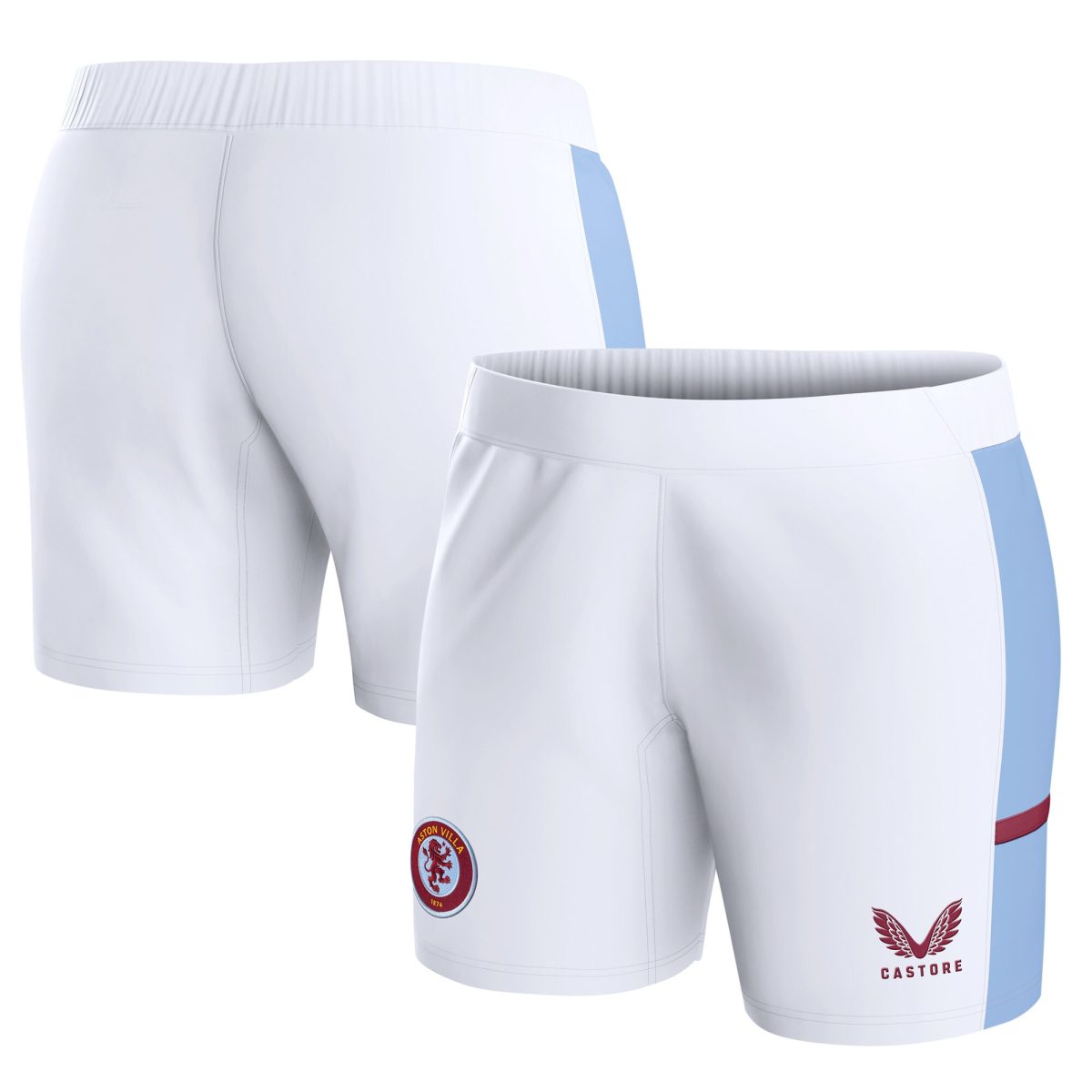 aston villa castore home shorts 2023-24 – womens with custom printing Collection | Official Aston Villa Jerseys