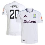 aston villa wsl adidas away authentic shirt 2024-25 with hanson 20 printing Collection | Official Aston Villa Jerseys