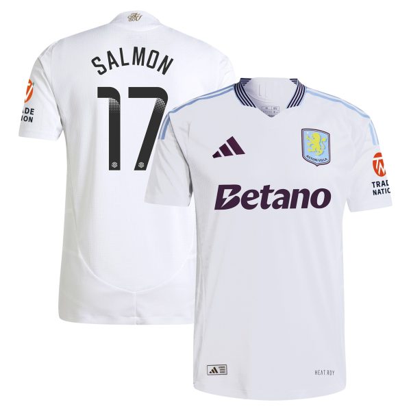aston villa wsl adidas away authentic shirt 2024-25 with salmon 17 printing Collection | Official Aston Villa Jerseys