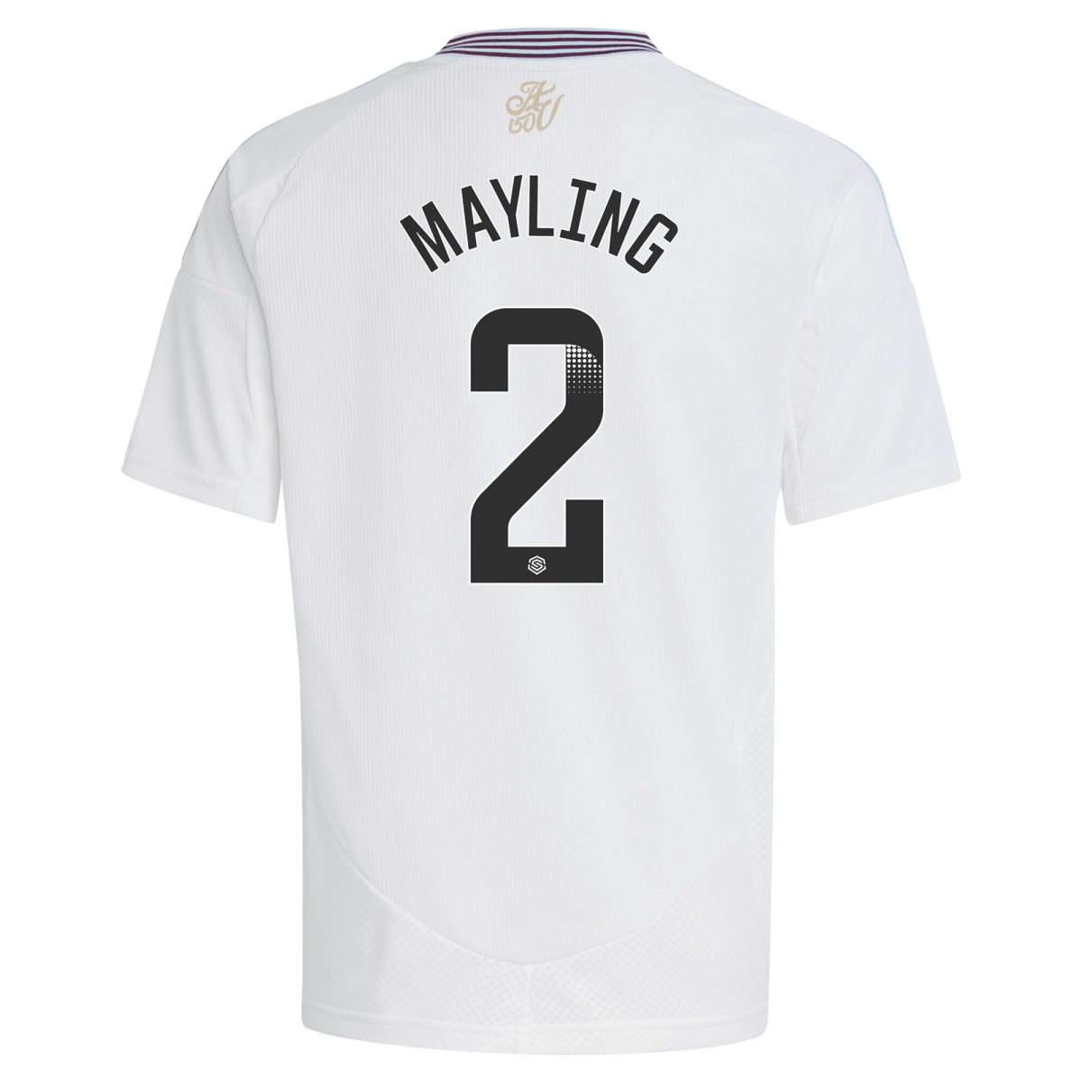 aston villa wsl adidas away shirt 2024-25 – kids with mayling 2 printing Collection | Official Aston Villa Jerseys