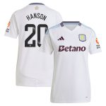 aston villa wsl adidas away shirt 2024-25 – womens with hanson 20 printing Collection | Official Aston Villa Jerseys