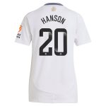 aston villa wsl adidas away shirt 2024-25 – womens with hanson 20 printing Collection | Official Aston Villa Jerseys