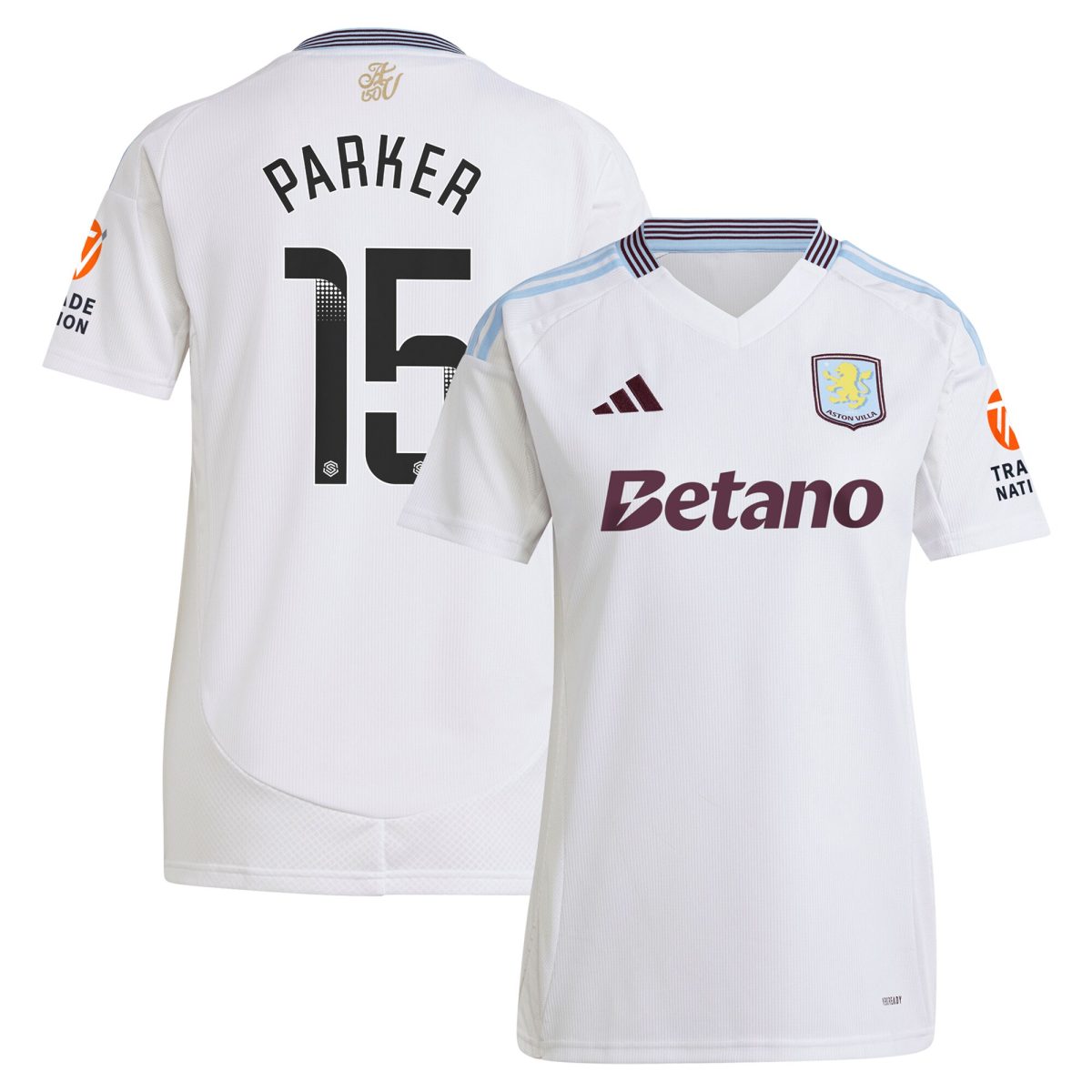 aston villa wsl adidas away shirt 2024-25 – womens with parker 15 printing Collection | Official Aston Villa Jerseys