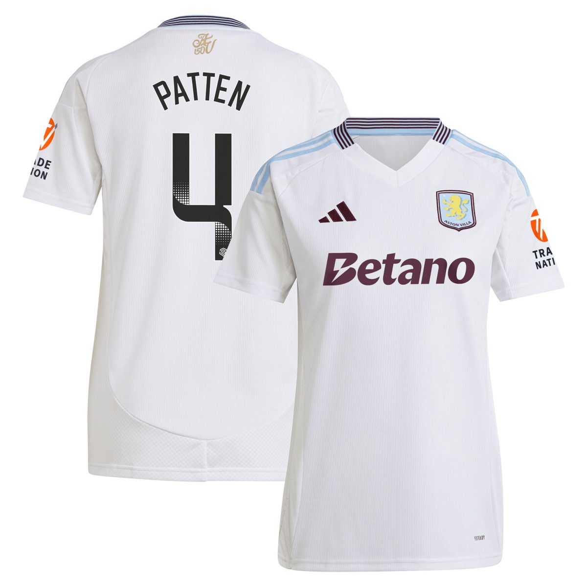 aston villa wsl adidas away shirt 2024-25 – womens with patten 4 printing Collection | Official Aston Villa Jerseys