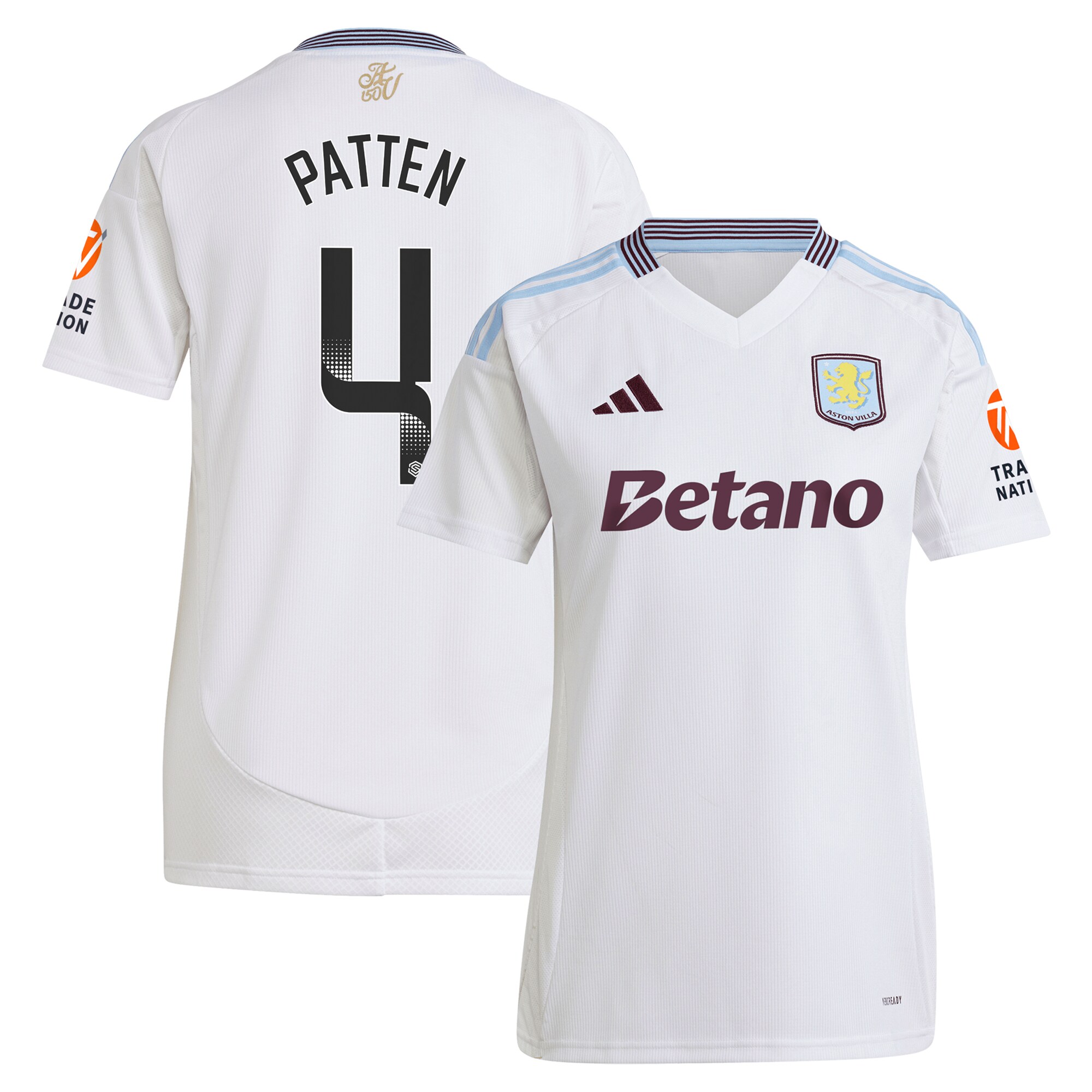 aston villa wsl adidas away shirt 2024-25 – womens with patten 4 printing Collection | Official Aston Villa Jerseys