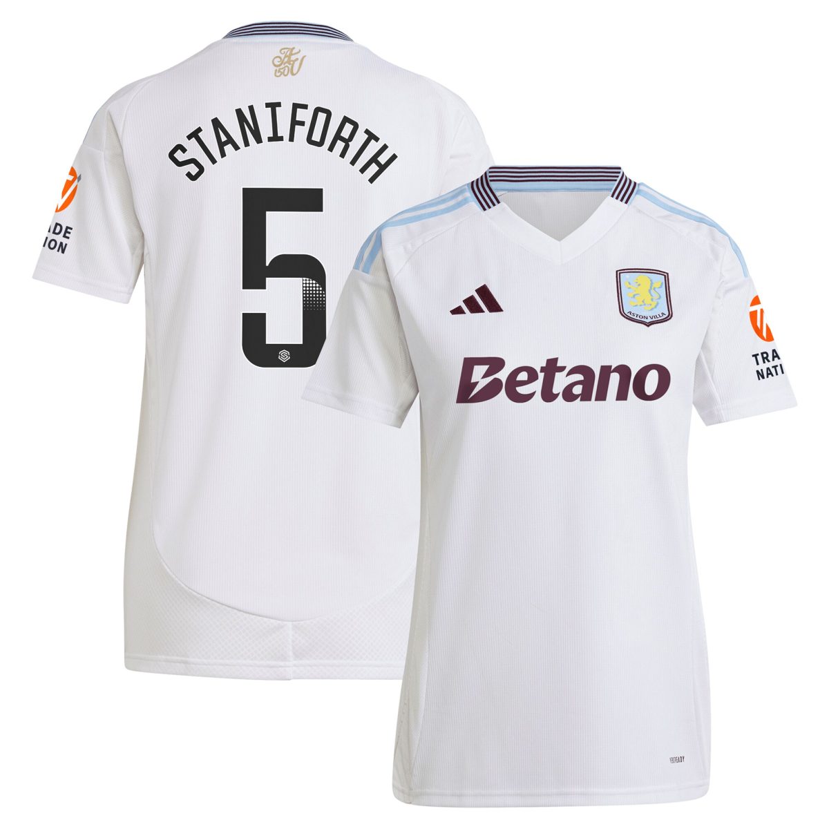 aston villa wsl adidas away shirt 2024-25 – womens with staniforth 5 printing Collection | Official Aston Villa Jerseys
