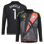 aston villa wsl adidas goalkeeper shirt 2024-25 – long sleeve – kids with d8217angelo 1 printing Collection | Official Aston Villa Jerseys