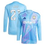 aston villa wsl adidas goalkeeper shirt 2024-25 – long sleeve with leat 21 printing – 202030996 Collection | Official Aston Villa Jerseys