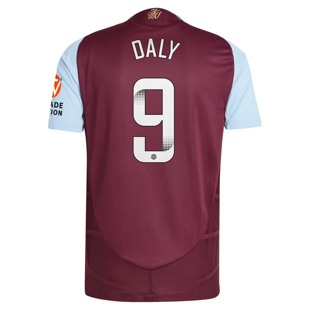 aston villa wsl adidas home authentic shirt 2024-25 with daly 9 printing Collection | Official Aston Villa Jerseys