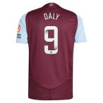 aston villa wsl adidas home authentic shirt 2024-25 with daly 9 printing Collection | Official Aston Villa Jerseys