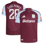 aston villa wsl adidas home authentic shirt 2024-25 with gabi nunes 28 printing Collection | Official Aston Villa Jerseys