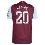 aston villa wsl adidas home authentic shirt 2024-25 with hanson 20 printing Collection | Official Aston Villa Jerseys
