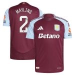 aston villa wsl adidas home authentic shirt 2024-25 with mayling 2 printing Collection | Official Aston Villa Jerseys