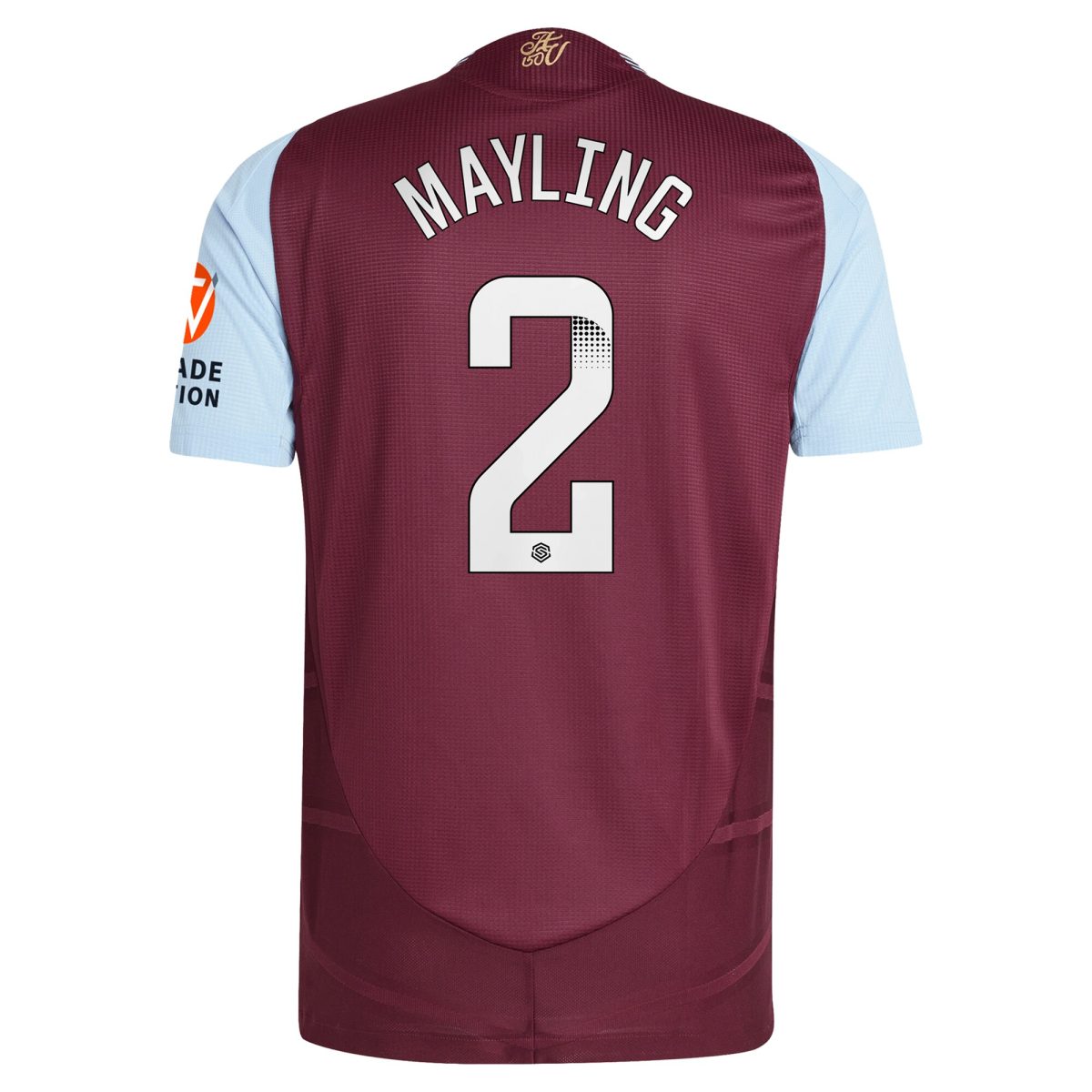 aston villa wsl adidas home authentic shirt 2024-25 with mayling 2 printing Collection | Official Aston Villa Jerseys