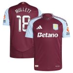 aston villa wsl adidas home authentic shirt 2024-25 with mullett 18 printing Collection | Official Aston Villa Jerseys