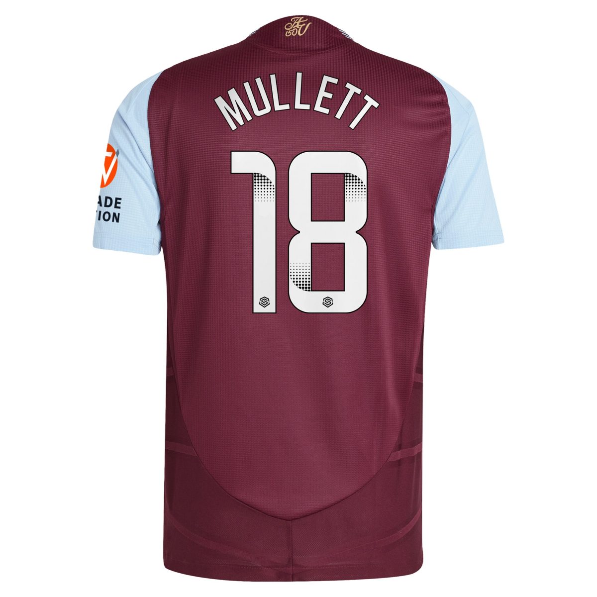 aston villa wsl adidas home authentic shirt 2024-25 with mullett 18 printing Collection | Official Aston Villa Jerseys