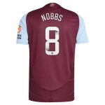 aston villa wsl adidas home authentic shirt 2024-25 with nobbs 8 printing Collection | Official Aston Villa Jerseys