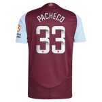 aston villa wsl adidas home authentic shirt 2024-25 with pacheco 33 printing Collection | Official Aston Villa Jerseys