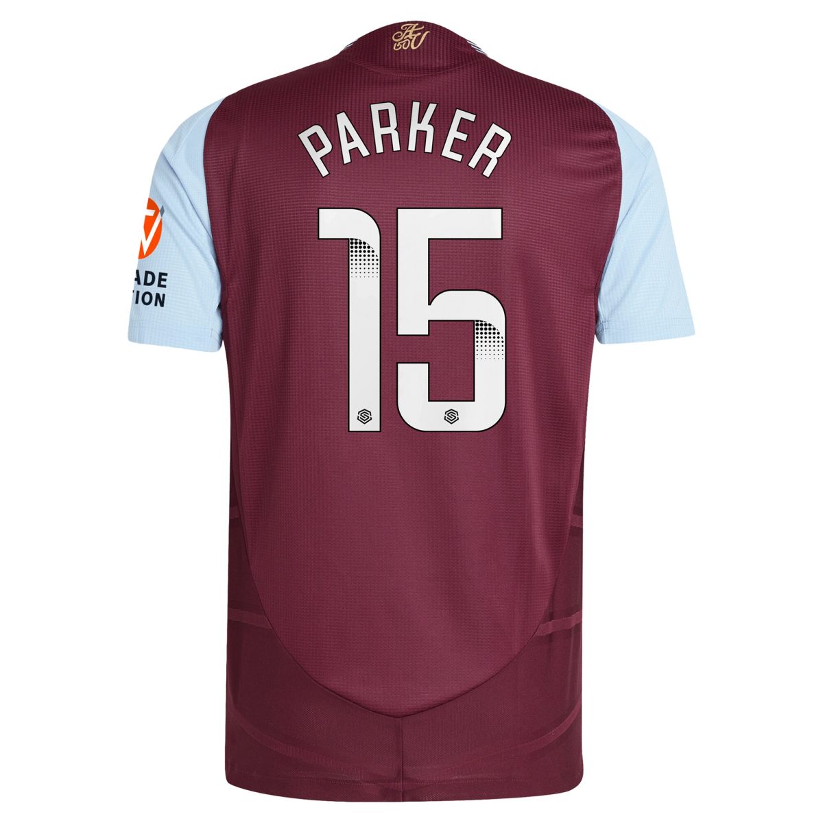 aston villa wsl adidas home authentic shirt 2024-25 with parker 15 printing Collection | Official Aston Villa Jerseys