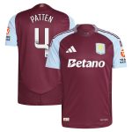 aston villa wsl adidas home authentic shirt 2024-25 with patten 4 printing Collection | Official Aston Villa Jerseys