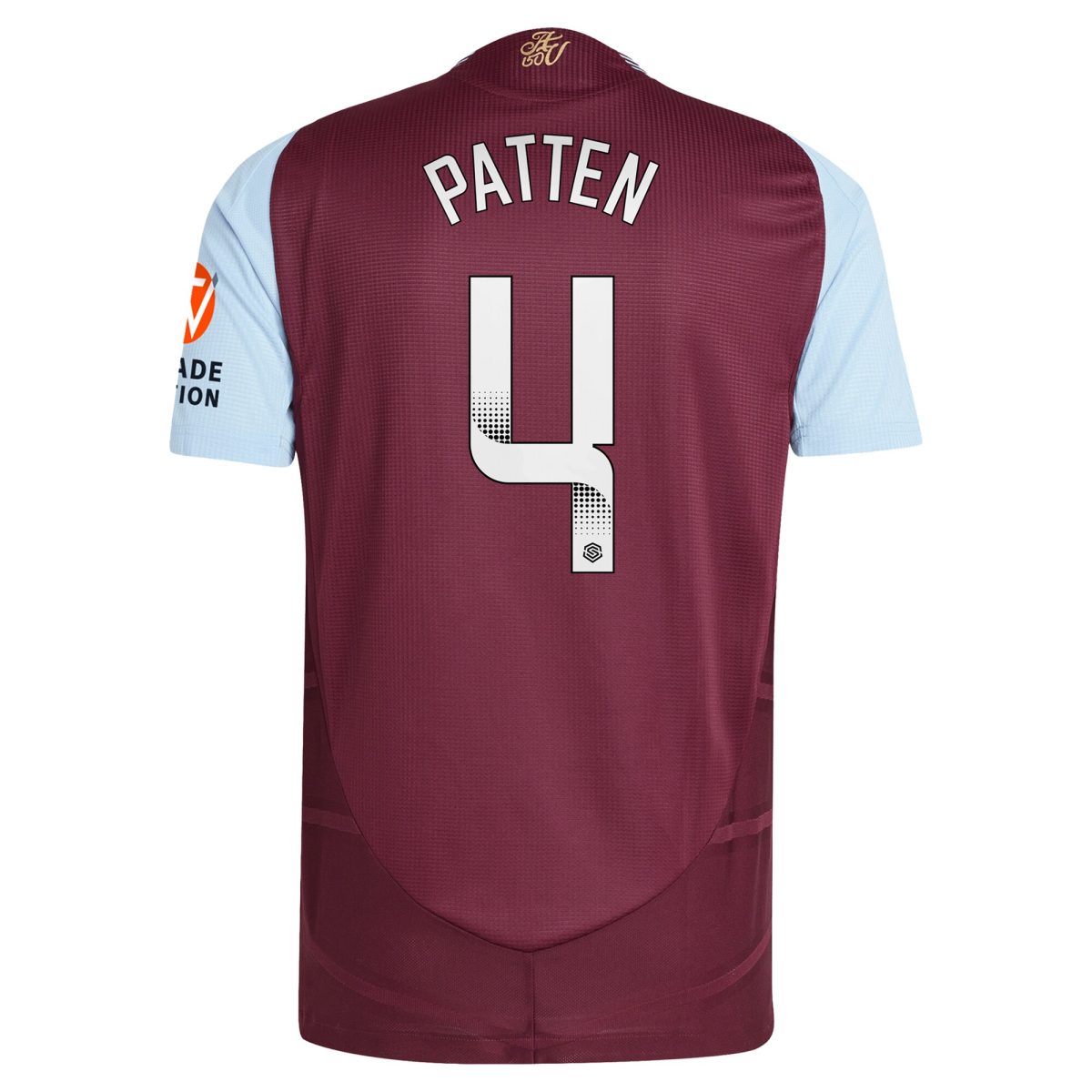 aston villa wsl adidas home authentic shirt 2024-25 with patten 4 printing Collection | Official Aston Villa Jerseys