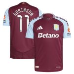 aston villa wsl adidas home authentic shirt 2024-25 with robinson 11 printing Collection | Official Aston Villa Jerseys
