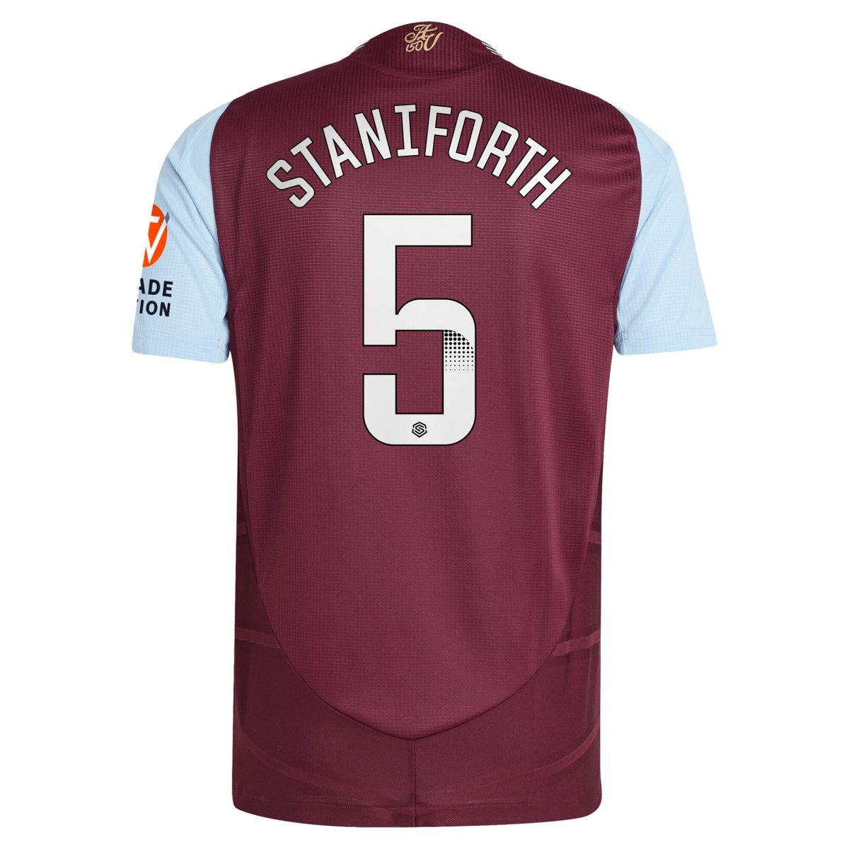 aston villa wsl adidas home authentic shirt 2024-25 with staniforth 5 printing Collection | Official Aston Villa Jerseys