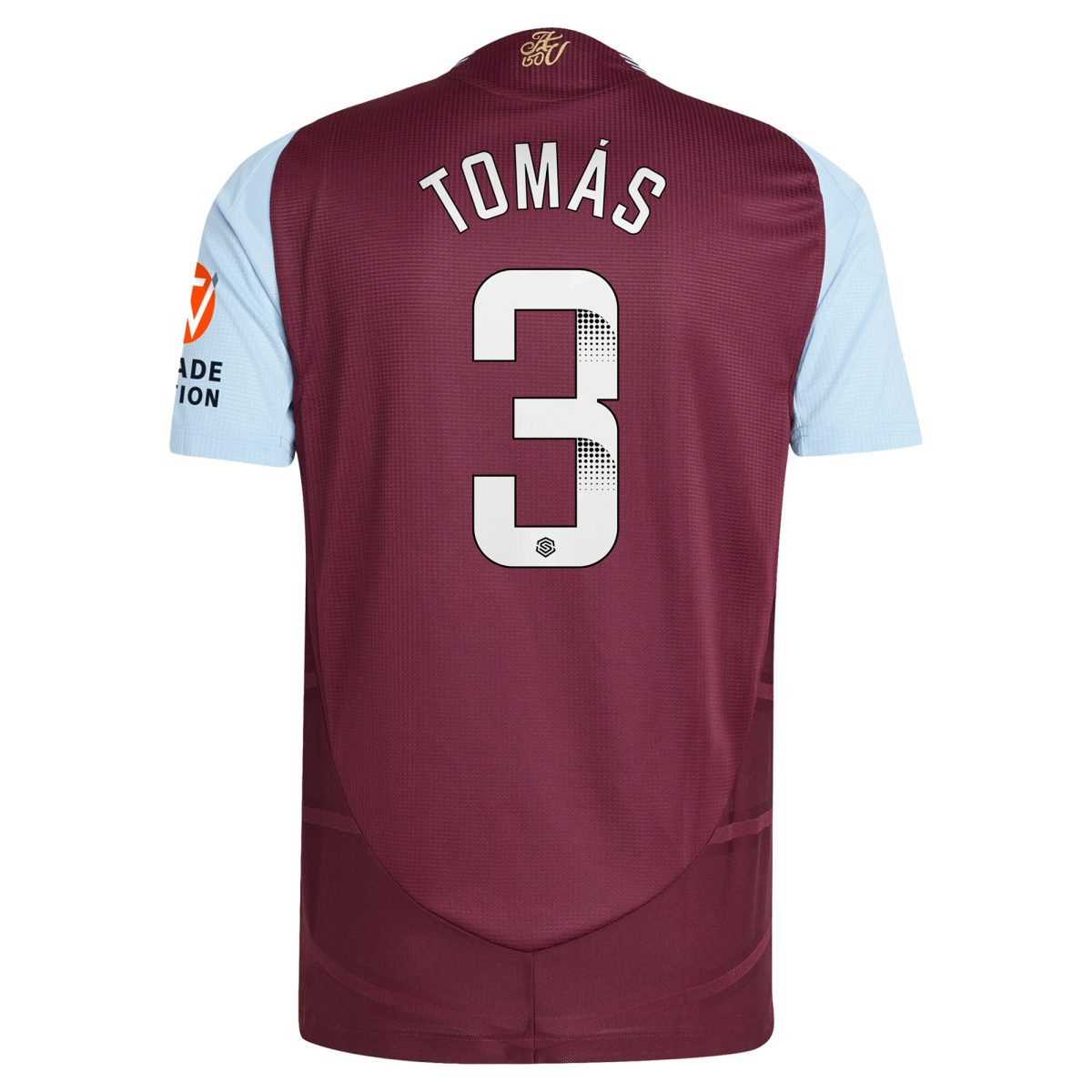 aston villa wsl adidas home authentic shirt 2024-25 with tomás 3 printing Collection | Official Aston Villa Jerseys