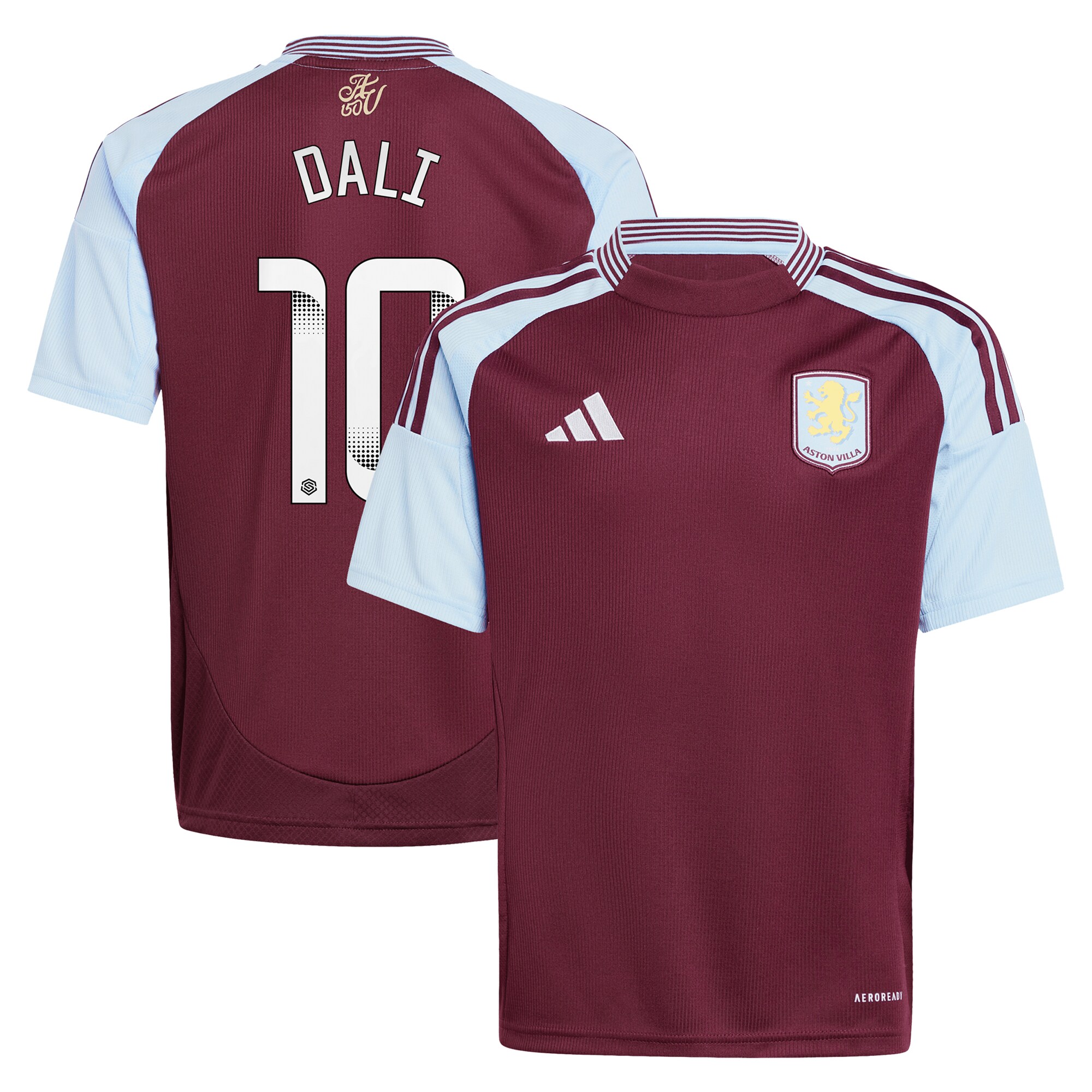 aston villa wsl adidas home shirt 2024-25 – kids with dali 10 printing Collection | Official Aston Villa Jerseys