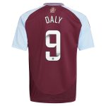 aston villa wsl adidas home shirt 2024-25 – kids with daly 9 printing Collection | Official Aston Villa Jerseys