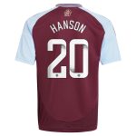 aston villa wsl adidas home shirt 2024-25 – kids with hanson 20 printing Collection | Official Aston Villa Jerseys