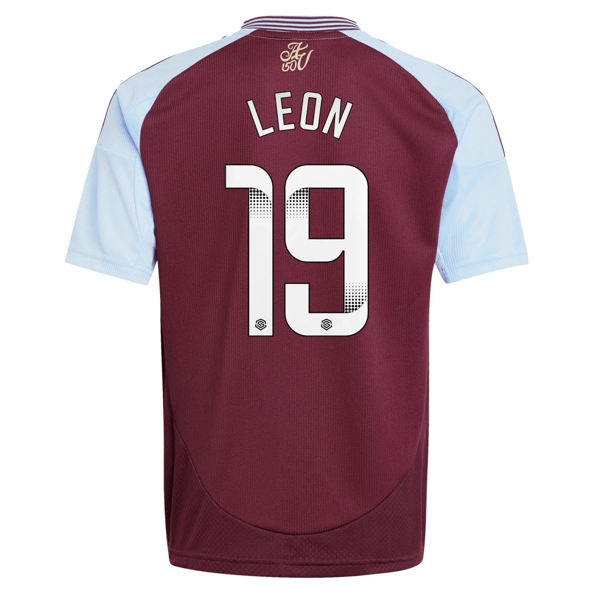 aston villa wsl adidas home shirt 2024-25 – kids with leon 19 printing Collection | Official Aston Villa Jerseys