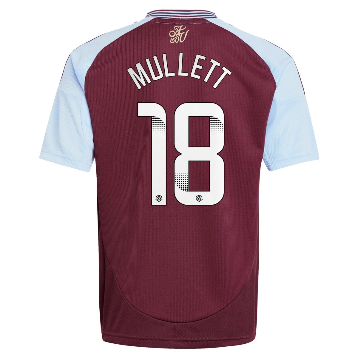 aston villa wsl adidas home shirt 2024-25 – kids with mullett 18 printing Collection | Official Aston Villa Jerseys