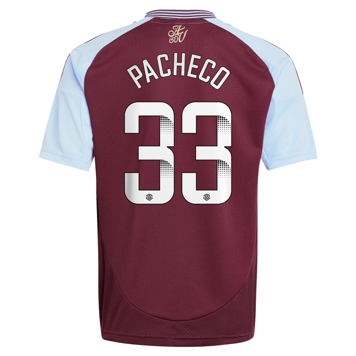 aston villa wsl adidas home shirt 2024-25 – kids with pacheco 33 printing Collection | Official Aston Villa Jerseys