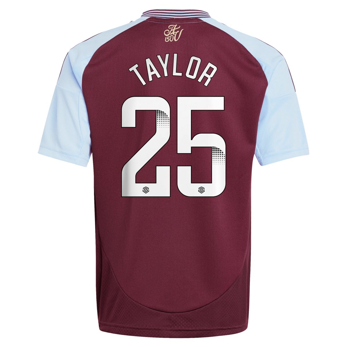 aston villa wsl adidas home shirt 2024-25 – kids with taylor 25 printing Collection | Official Aston Villa Jerseys