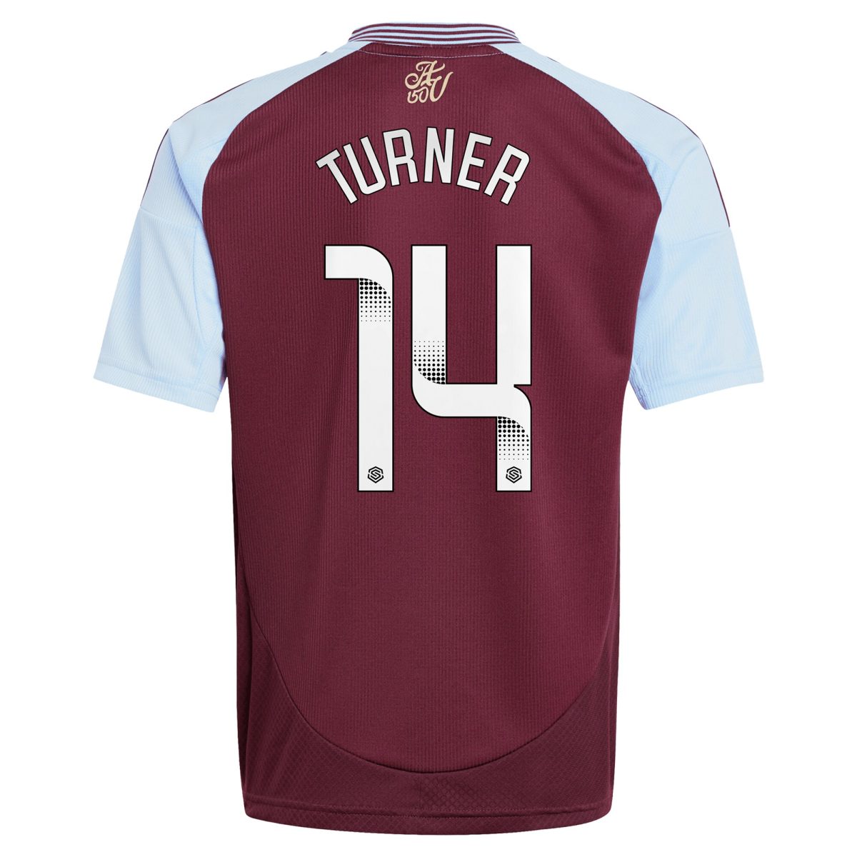 aston villa wsl adidas home shirt 2024-25 – kids with turner 14 printing Collection | Official Aston Villa Jerseys
