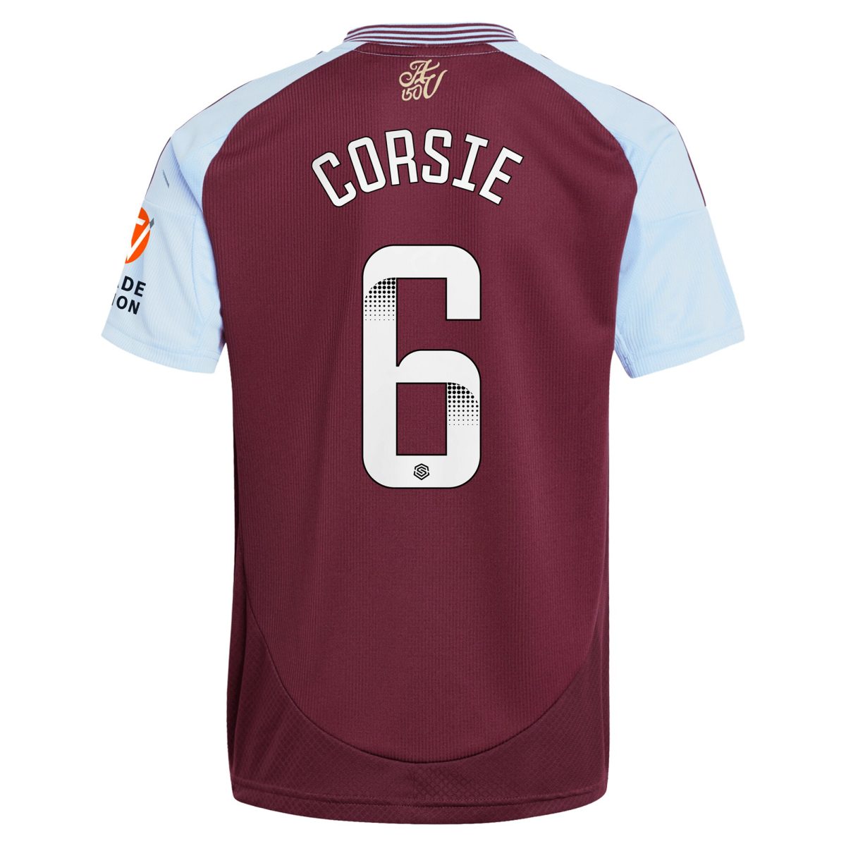 aston villa wsl adidas home shirt 2024-25 with corsie 6 printing Collection | Official Aston Villa Jerseys