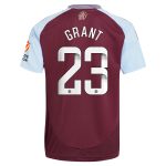 aston villa wsl adidas home shirt 2024-25 with grant 23 printing Collection | Official Aston Villa Jerseys