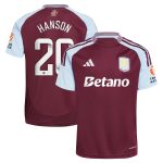 aston villa wsl adidas home shirt 2024-25 with hanson 20 printing Collection | Official Aston Villa Jerseys