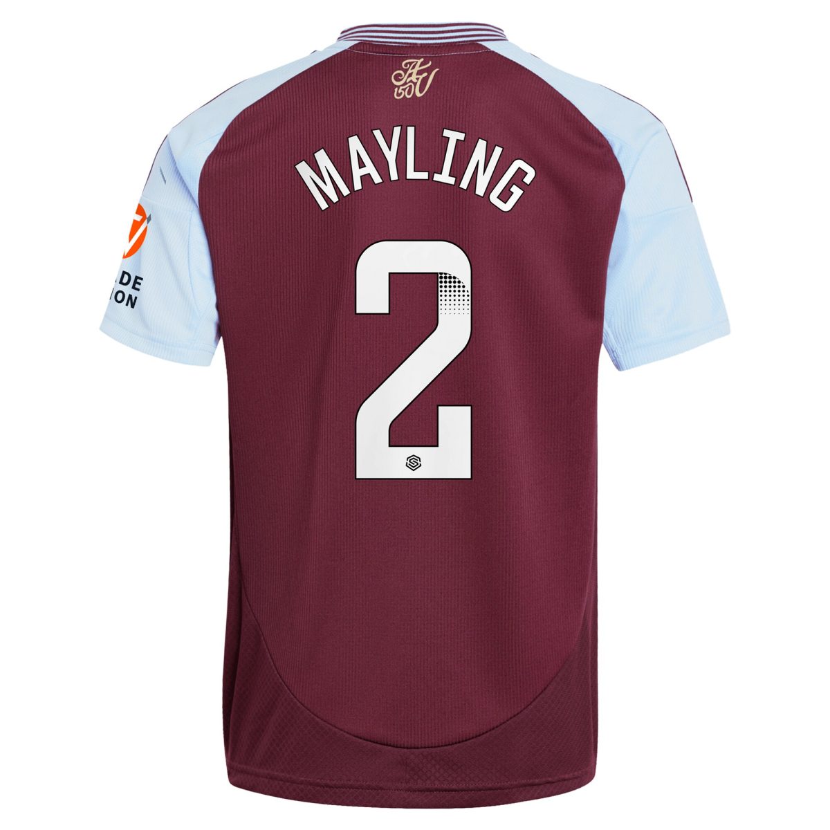aston villa wsl adidas home shirt 2024-25 with mayling 2 printing Collection | Official Aston Villa Jerseys