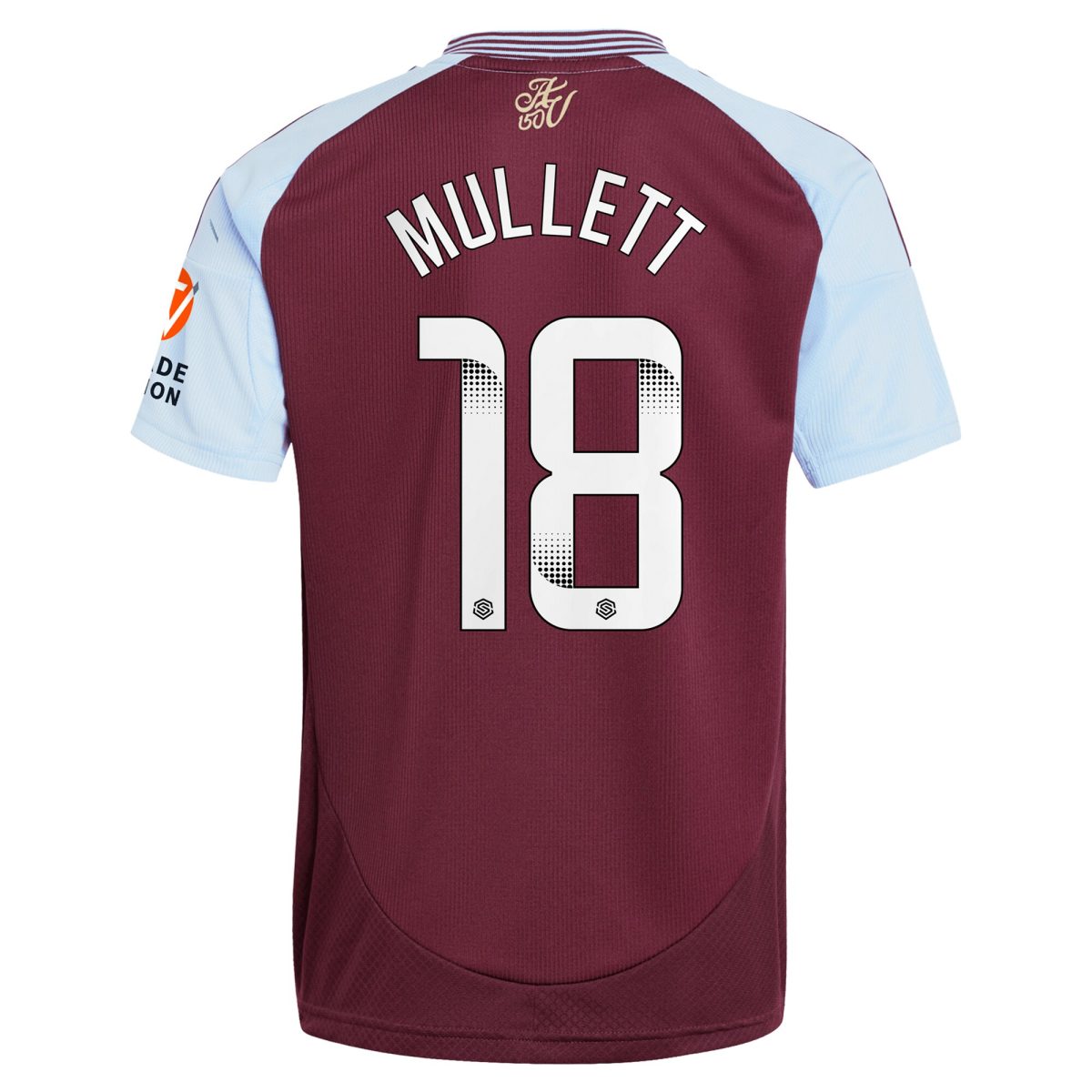 aston villa wsl adidas home shirt 2024-25 with mullett 18 printing Collection | Official Aston Villa Jerseys