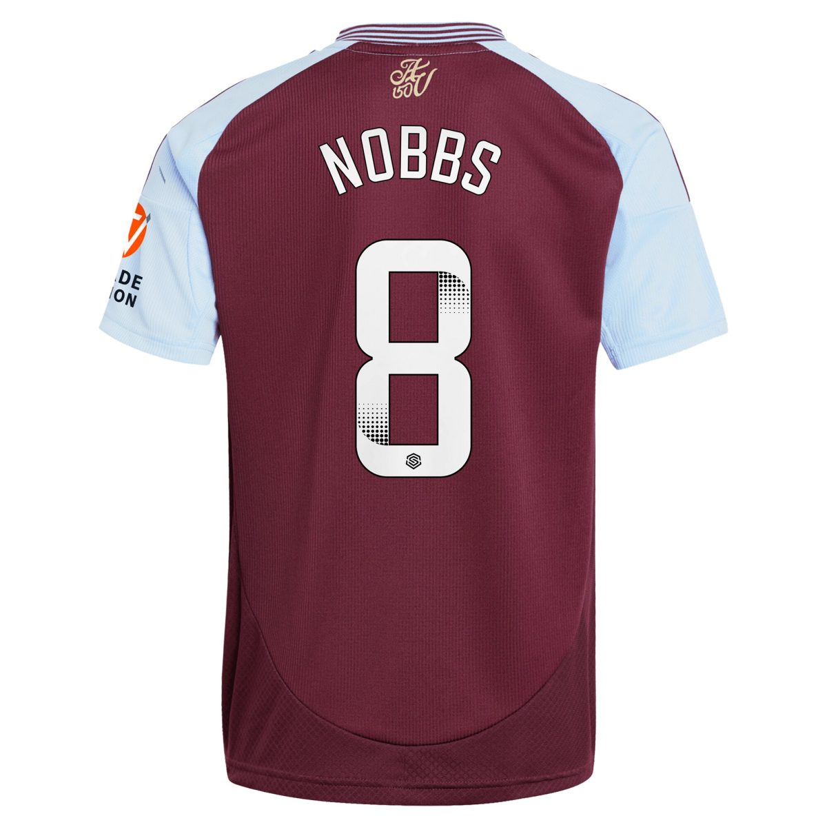 aston villa wsl adidas home shirt 2024-25 with nobbs 8 printing Collection | Official Aston Villa Jerseys