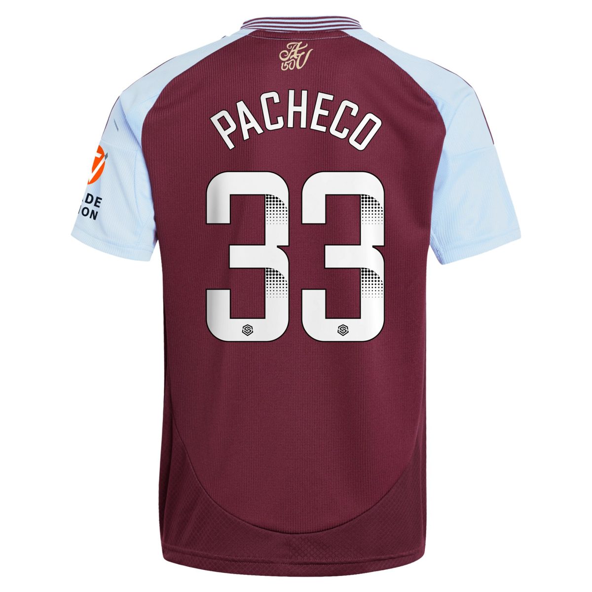aston villa wsl adidas home shirt 2024-25 with pacheco 33 printing Collection | Official Aston Villa Jerseys