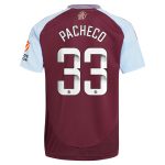 aston villa wsl adidas home shirt 2024-25 with pacheco 33 printing Collection | Official Aston Villa Jerseys