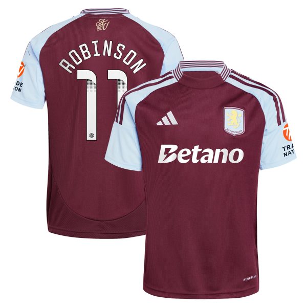 aston villa wsl adidas home shirt 2024-25 with robinson 11 printing Collection | Official Aston Villa Jerseys